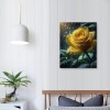 QKZF Canvas Print Wall Art Decor,Yellow Roses In The Rain Wall Art Print, Print Wall Decor, Suitable For Office Study Wall Decoration