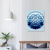 QKZF Canvas Wall Art,Blue Love Heart Print Canvas Painting for Bedroom Living Room Kitchen Bathroom Corridor Dining Room Hotel Decor