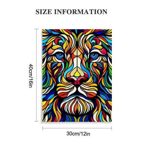 QKZF Canvas Print Wall Art Decor,Honest Lion Wall Art Print, Print Wall Decor, Suitable For Office Study Wall Decoration