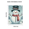 QKZF Canvas Print Wall Art Decor,Snowman In The Snow Wall Art Print, Print Wall Decor, Suitable For Office Study Wall Decoration