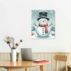 QKZF Canvas Print Wall Art Decor,Snowman In The Snow Wall Art Print, Print Wall Decor, Suitable For Office Study Wall Decoration