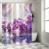 Shangniulu Printed Shower Curtain, Bathroom Decorative Partition Curtain, Modern Waterproof Fabric Shower Curtain With Hooks