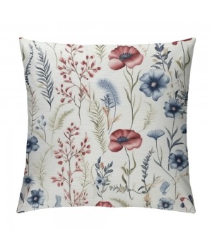 PHYHOO  Floral Throw pillow Cover 18"X18" Wildflower Throw pillowcase for Home Decor