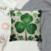 PHYHOO Watercolor Throw pillow Cover, Big Green Clover&nbsp;St Patrick's Day Cushion Case Cover pillowcase Decoration for Sofa Couch (WS-Lucky, 18"X18")