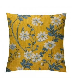 PHYHOO Throw pillows Covers Yellow Cushion Cover Outdoor Decorative Farmhouse Decor Cushion Covers for Home Sofa Bed Couch 18X18Inch