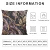 PHYHOO Short Plush pillow Covers Purple Marble Pattern Square pillow Case for Bedroom, Sofa, Car Decoration Both Sides