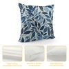 PHYHOO Short Plush pillow Covers Fashion Blue and Grey Printed Square pillow Case for Bedroom, Sofa, Car Decoration Both Sides