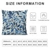 PHYHOO Short Plush pillow Covers Fashion Blue and Grey Printed Square pillow Case for Bedroom, Sofa, Car Decoration Both Sides