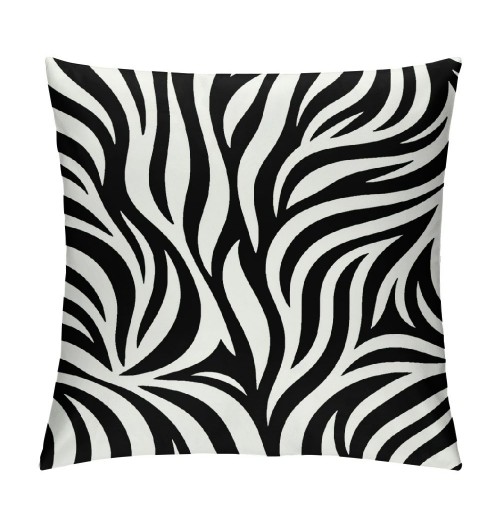 PHYHOO Short Plush pillow Covers Abstract Art Stripes Square pillow Case for Bedroom, Sofa, Car Decoration Both Sides