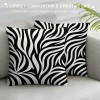 PHYHOO Short Plush pillow Covers Abstract Art Stripes Square pillow Case for Bedroom, Sofa, Car Decoration Both Sides