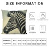 PHYHOO Short Plush pillow Covers Animal Vivid Head Square pillow Case for Bedroom, Sofa, Car Decoration Both Sides