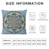 PHYHOO Short Plush pillow Covers Boho Mandala Floral Square pillow Case for Bedroom, Sofa, Car Decoration Both Sides