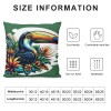 PHYHOO Short Plush pillow Covers Square pillow Case for Bedroom, Sofa, Car Decoration Both Sides