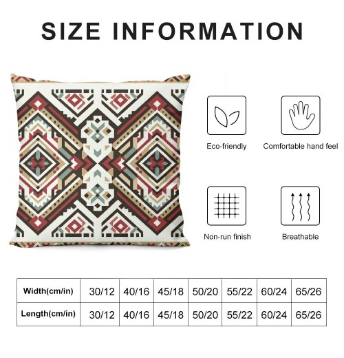 PHYHOO Short Plush pillow Covers Colorful Rhombus Geometric Fill Pattern Square pillow Case for Bedroom, Sofa, Car Decoration Both Sides