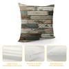 PHYHOO Short Plush pillow Covers Vintage Farm Wood Board Square pillow Case for Bedroom, Sofa, Car Decoration Both Sides