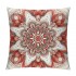 PHYHOO Short Plush pillow Covers Red Pink Flower Square pillow Case for Bedroom, Sofa, Car Decoration Both Sides