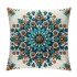 PHYHOO Short Plush pillow Covers Blue Orange Flower Square pillow Case for Bedroom, Sofa, Car Decoration Both Sides