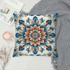 PHYHOO Short Plush pillow Covers Boho Flower Square pillow Case for Bedroom, Sofa, Car Decoration Both Sides