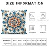 PHYHOO Short Plush pillow Covers Boho Flower Square pillow Case for Bedroom, Sofa, Car Decoration Both Sides