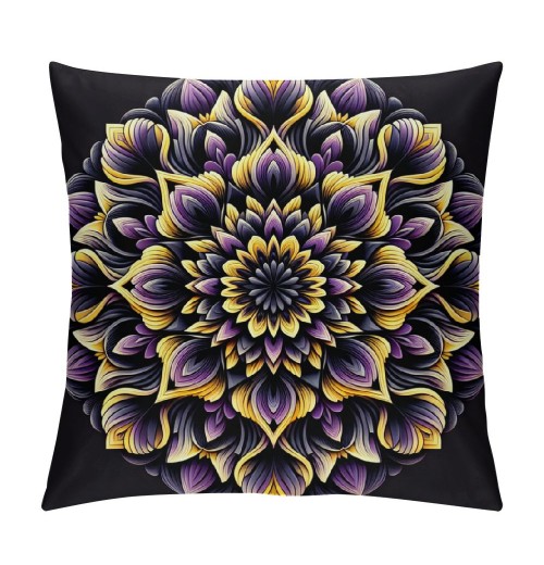 PHYHOO Fashion Bohemian Pattern Throw pillow Covers Square Decorative Cushion Case for Sofa Bench Car Bed