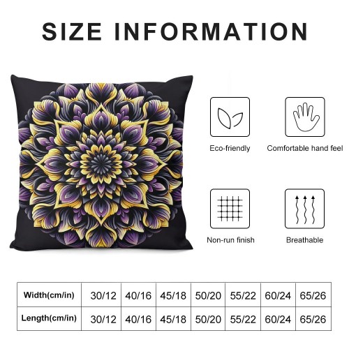 PHYHOO Fashion Bohemian Pattern Throw pillow Covers Square Decorative Cushion Case for Sofa Bench Car Bed