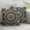 PHYHOO Fashion Bohemian Pattern Throw pillow Covers Square Decorative Cushion Case for Sofa Bench Car Bed