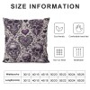 PHYHOO Halloween Geometric pillow Cover ,Purple Background Decorative Square Throw pillowcase for Outside Garden Patio Porch Couch Chair